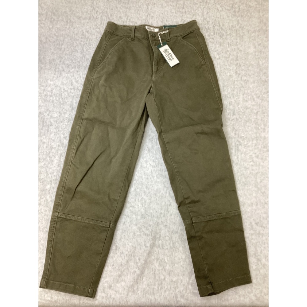 Alpine Design Womens 2 Barrel Pant Vintage Olive Green High Rise Relaxe ADW24905